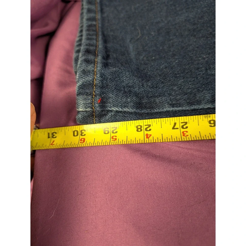 Wrangler VTG Rustler Jeans 36x30 Blue Dark Wash Regular Fit Straight 100% Cotton
